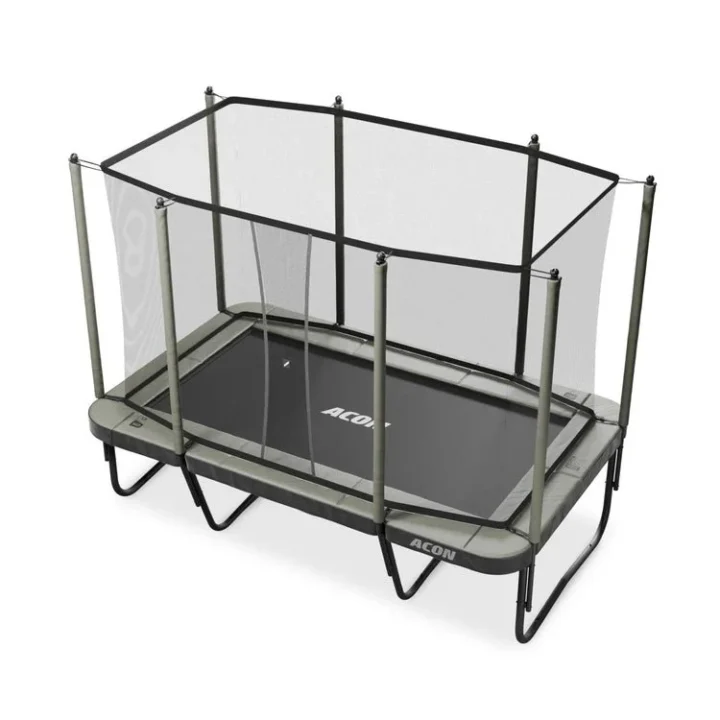Acon 13 HD Rectangular Trampoline with Net and Ladder