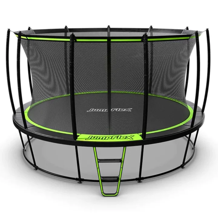 JumpFlex Hero Round Outdoor Backyard Trampoline