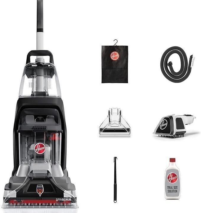 Hoover Powerscrub XL Pet Carpet Cleaner Machine, Upright Shampooer, FH68050, Black
