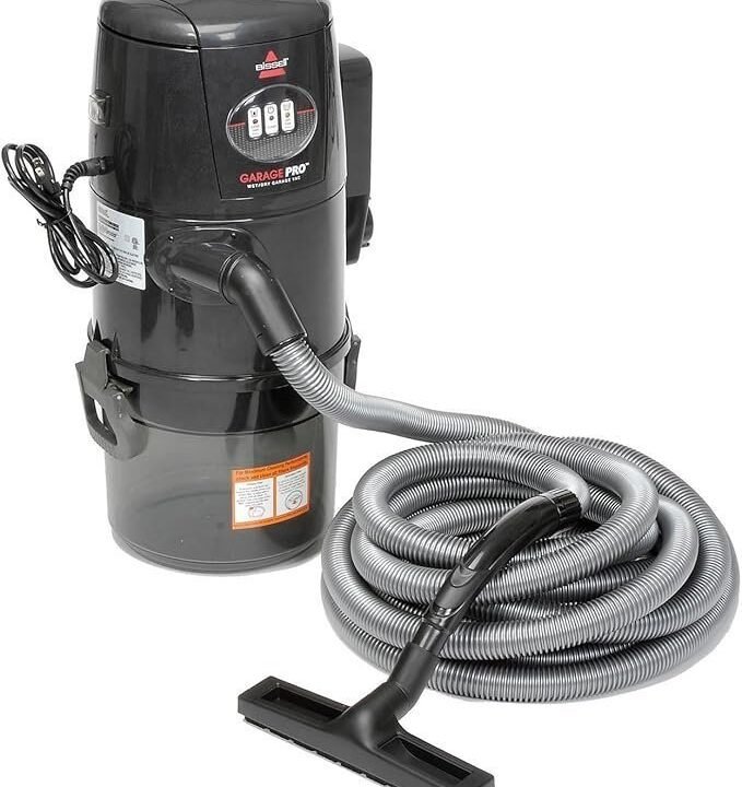 BISSELL Garage Pro Wall-Mounted Wet Dry Car Vacuum/Blower With Auto Tool Kit, 18P03 , Gray