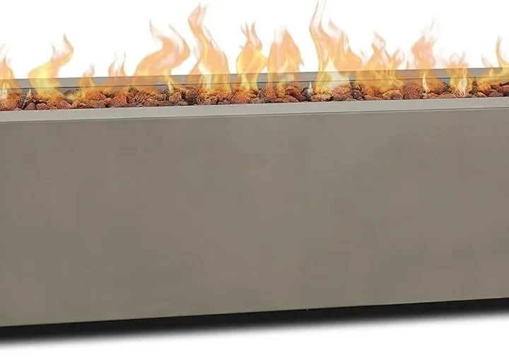 Real Flame Aegean 70″ Rectangles Propane Fire Tables