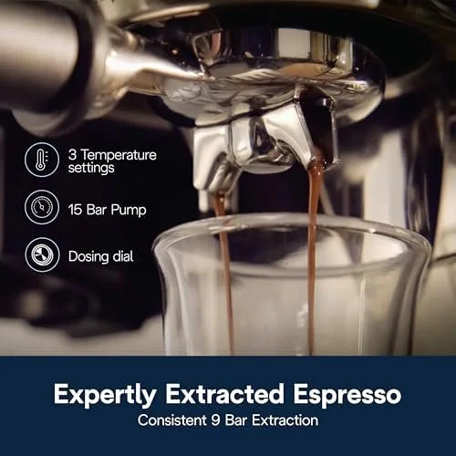 De’Longhi La Specialista Arte Evo Espresso Machine – Compact Cold Brew Coffee Maker with Grinder, Milk Steam Wand/Frother & Tamping Tools – Home Barista Kit for Lattes, Cappuccinos, Iced Coffees - Image 6