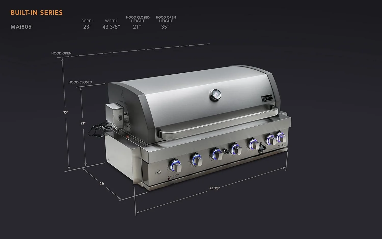 Mont Alpi 805 Built-In Gas Grills - Image 3