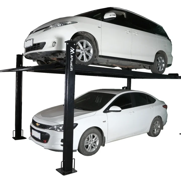 APlusLift HW-8S 8000LB 4-Posts Portable Storage Service Car Lift / 3 Year Warranty